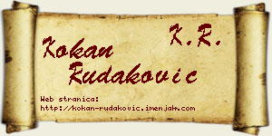 Kokan Rudaković vizit kartica